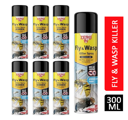 Zero In Fly & Wasp Killer Spray 300ml - ONE CLICK SUPPLIES