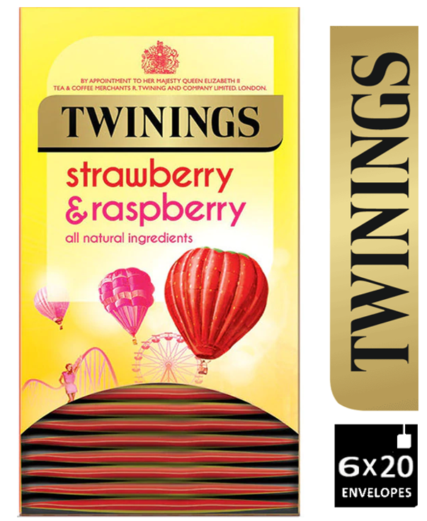 Twinings Strawberry & Raspberry Tea 20's - ONE CLICK SUPPLIES