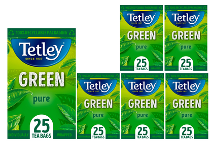 Tetley Pure Green Individually Wrapped Tea Bags  25's - ONE CLICK SUPPLIES