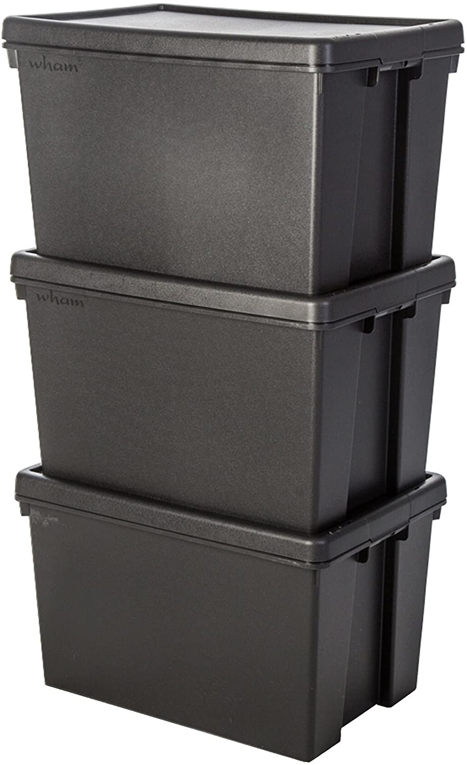 Wham Bam Black Recycled Storage Box 62 Litre - ONE CLICK SUPPLIES