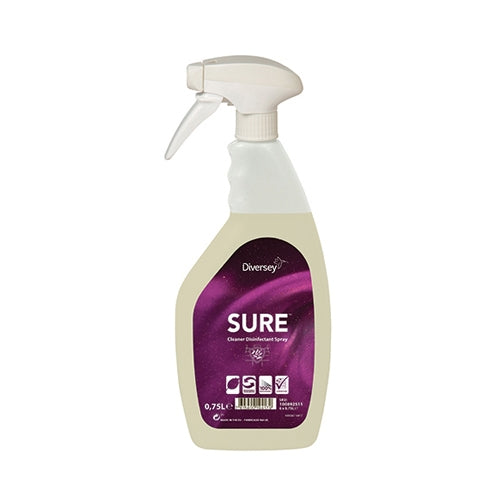 SURE Cleaner by Diversey Disinfectant Spray 750ml W926 - ONE CLICK SUPPLIES