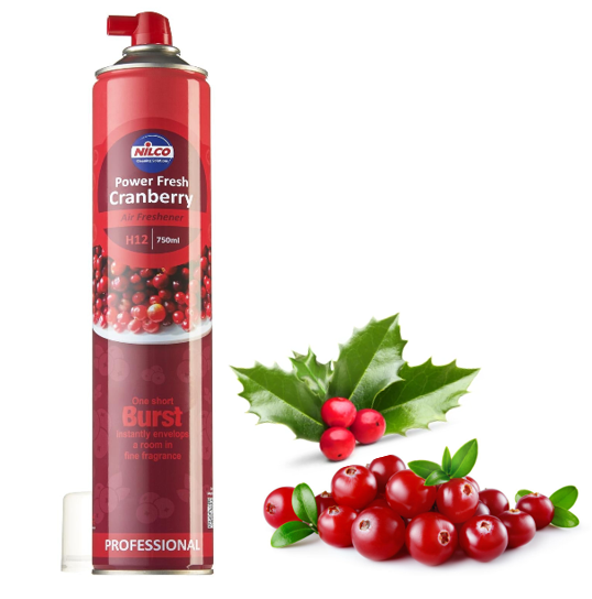 Nilco H12 High Power Fresh Cranberry Air Freshener 750ml - ONE CLICK SUPPLIES