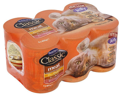 Butcher's Cat Food Classic Meat Variety Pack in Jelly 6 x 400g - ONE CLICK SUPPLIES