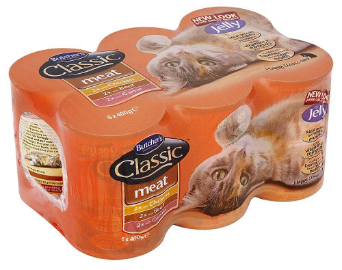 Butcher's Cat Food Classic Meat Variety Pack in Jelly 6 x 400g - ONE CLICK SUPPLIES