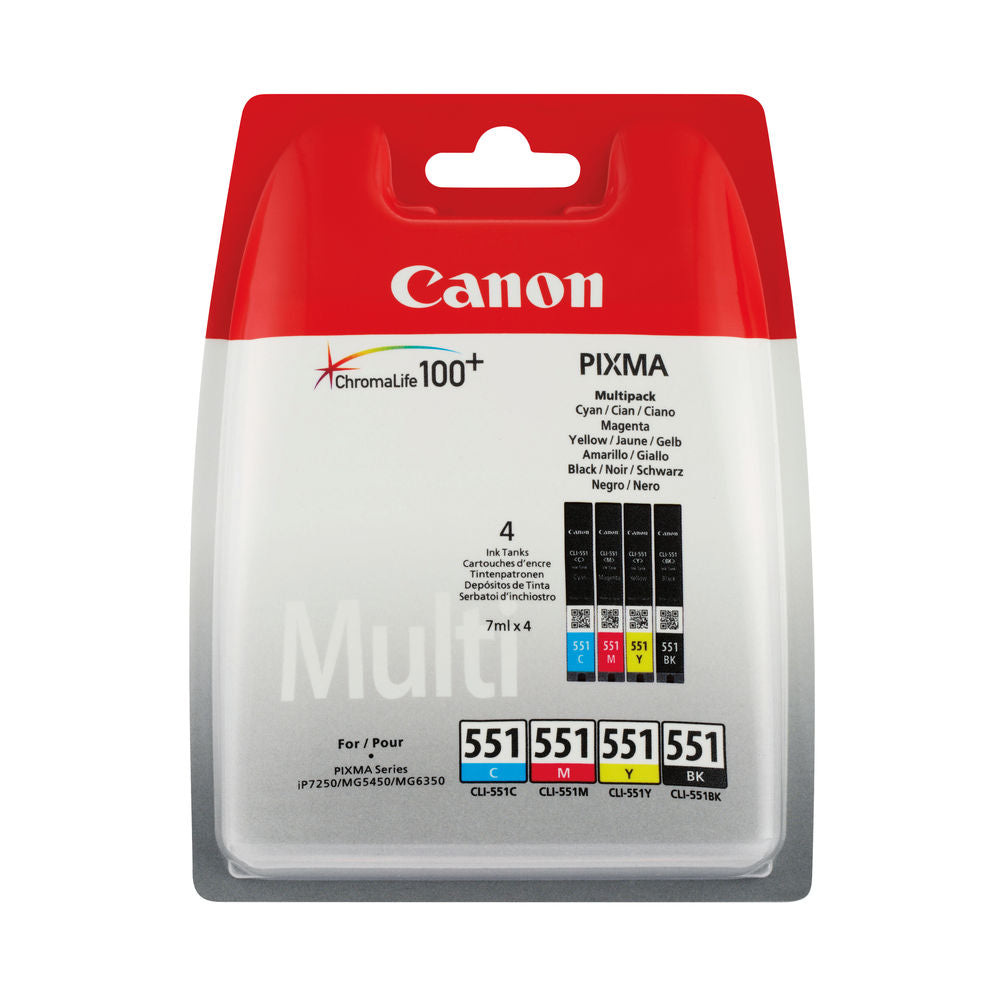 Canon Inkjet Cartridge Multipack (CLI-551) - ONE CLICK SUPPLIES