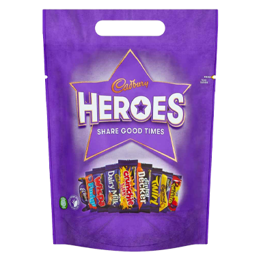 Cadbury Dairy Milk Heroes Pouch, 357g - ONE CLICK SUPPLIES