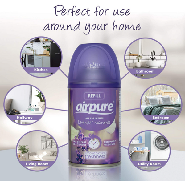 AirPure Lavender Moments Refill 250ml {1 -24 Refills}