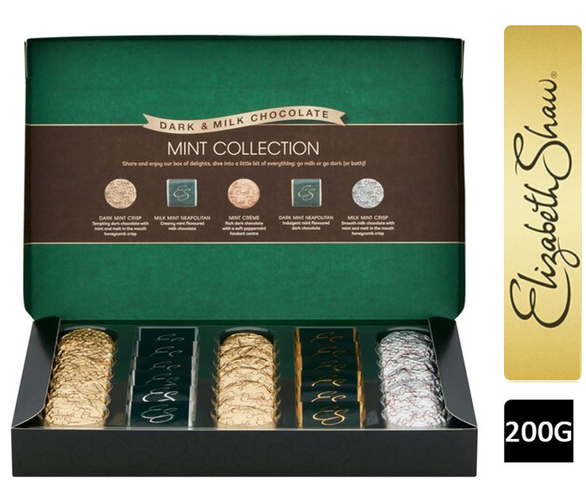 Elizabeth Shaw Dark & Milk Chocolate Mint Collection 200g - ONE CLICK SUPPLIES