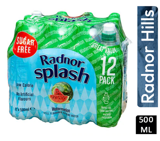 Radnor Splash Sugar Free Watermelon 12 x 500ml - ONE CLICK SUPPLIES