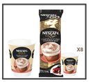 Nescafe &Go! Gold Cappuccino 8 x 12oz Cups - ONE CLICK SUPPLIES