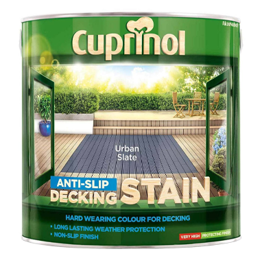 Cuprinol Anti-Slip Decking Stain URBAN SLATE 2.5 Litre - ONE CLICK SUPPLIES