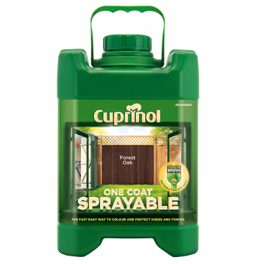 Cuprinol Spray Fence Treatment FORREST OAK 5 Litre - ONE CLICK SUPPLIES