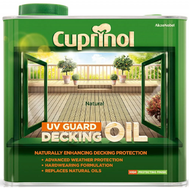 Cuprinol UV Guard Decking Stain NATURAL 2.5 Litre - ONE CLICK SUPPLIES