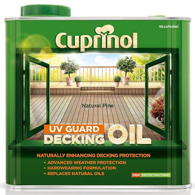 Cuprinol UV Guard Decking Stain NATURAL PINE 2.5 Litre - ONE CLICK SUPPLIES