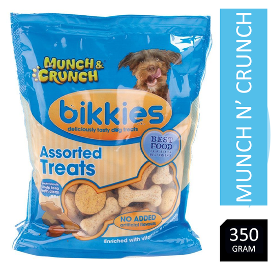 Munch & Crunch Dogs Bikkies Assorted Treats 350g