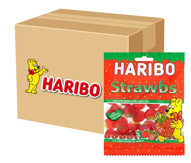 Haribo Squidgy Strawbs Sweets, 160g