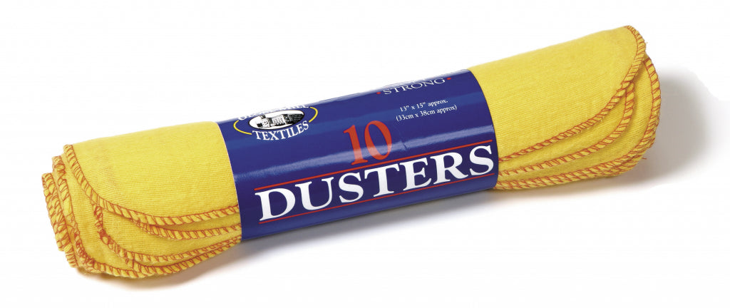 Duster Quality Yellow 28cm x 33cm 8-Pack - ONE CLICK SUPPLIES