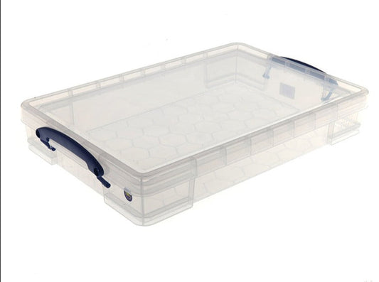 Really Useful Clear Plastic Storage Box 10 Litre - ONE CLICK SUPPLIES