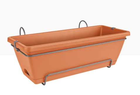 Elho Barcelona Allin1 Balcony Set 50cm TERRACOTTA - ONE CLICK SUPPLIES