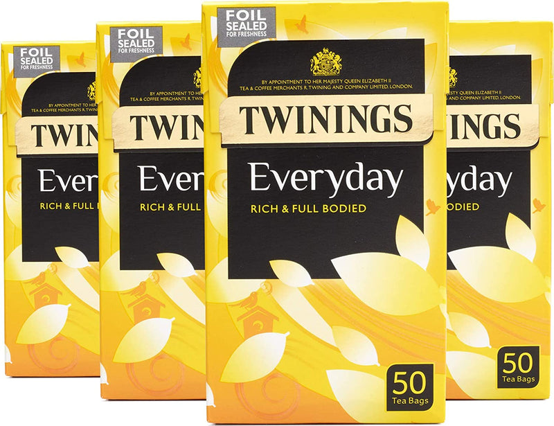 Twinings Everyday Tea 200 Tea Bags (Multipack of 4 x 50 Tea Bags) - ONE CLICK SUPPLIES