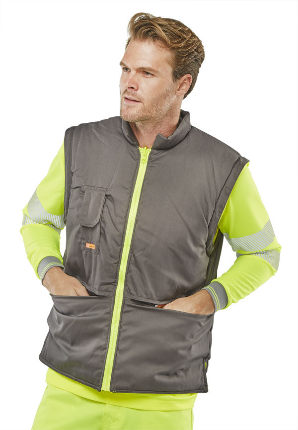 Beeswift Elsener 7 in 1 High Visibility Yellow Jacket - ONE CLICK SUPPLIES