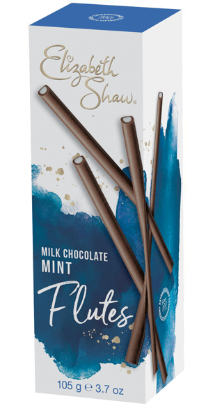 Elizabeth Shaw Milk Chocolate Mint Flutes 105g - ONE CLICK SUPPLIES