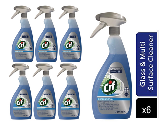 Cif Pro Formula Glass & Multi Surface Cleaner 750ml - ONE CLICK SUPPLIES