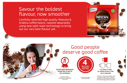 Nescafe Smoother 277 Cup Instant Coffee Granules 500g - ONE CLICK SUPPLIES