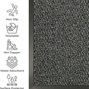 Fixtures Barrier Doorway Door Floor Mat 120cm x 240cm Grey - ONE CLICK SUPPLIES