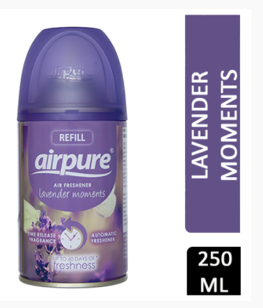 AirPure Lavender Moments Refill 250ml {1 -24 Refills} - ONE CLICK SUPPLIES