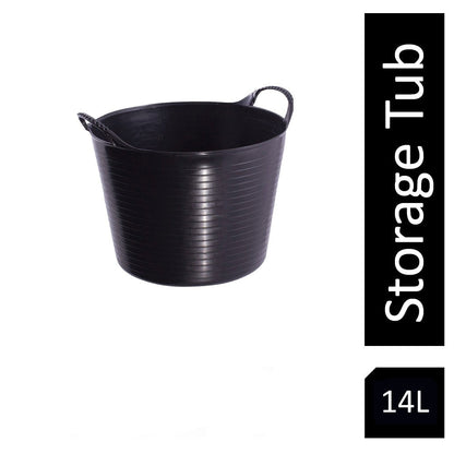 Red Gorilla {Tubtrug} Black Recycled Tub Small 14 Litre - ONE CLICK SUPPLIES