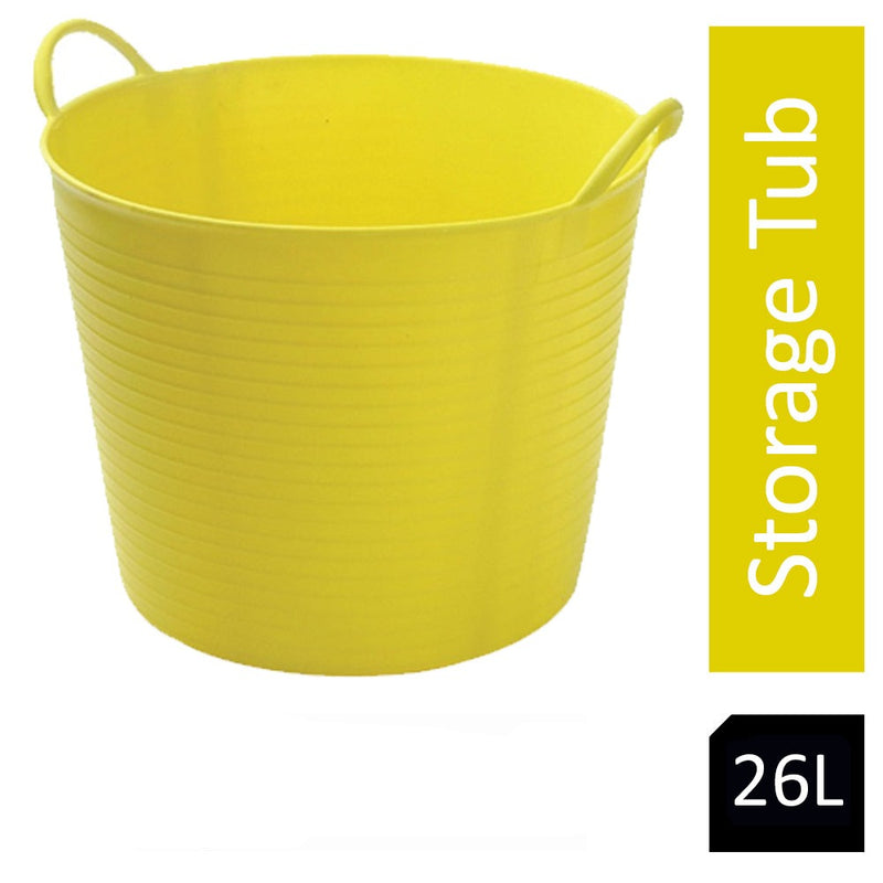 Red Gorilla {Tubtrug} Yellow Tub Medium 26 Litre - ONE CLICK SUPPLIES