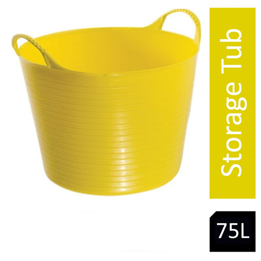 Red Gorilla {Tubtrug} Yellow Recycled Tub Extra Large 75 Litre - ONE CLICK SUPPLIES