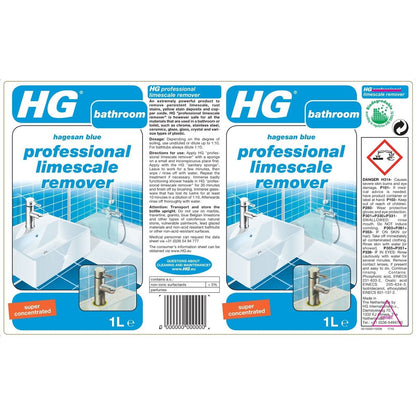 HG Bathroom Professional Limescale Remover 1 Litre Concentrate