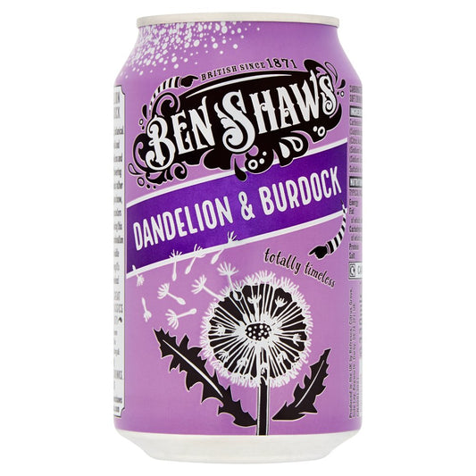 Ben Shaw's Dandelion & Burdock Cans 24 x 330ml - ONE CLICK SUPPLIES