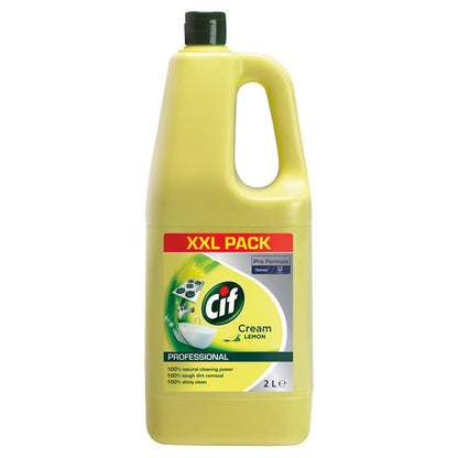 Cif Pro-Formula Cream Cleaner Lemon 2 Litre - ONE CLICK SUPPLIES