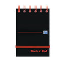 Black n Red (A7) Reporters Notebook with 140 Ruled Pages (Pack of 5 Notebooks) - ONE CLICK SUPPLIES