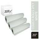 Janit-X 20" 40m, White 2 Ply Hygiene Couch Roll - ONE CLICK SUPPLIES