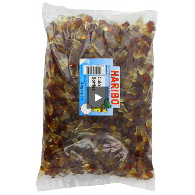 Haribo Giant Cola Bottles Sweets Bag 3kg - ONE CLICK SUPPLIES