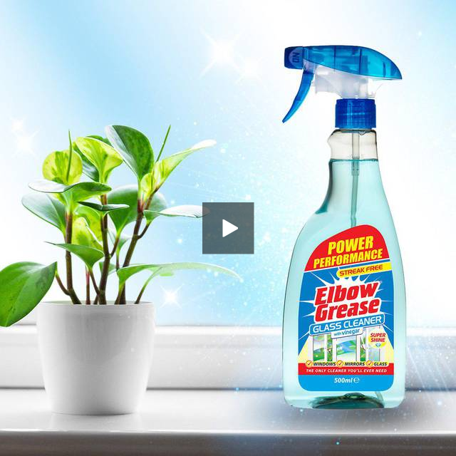 Elbow Grease Streak Free  Glass Cleaner with Vinegar 500ml - ONE CLICK SUPPLIES