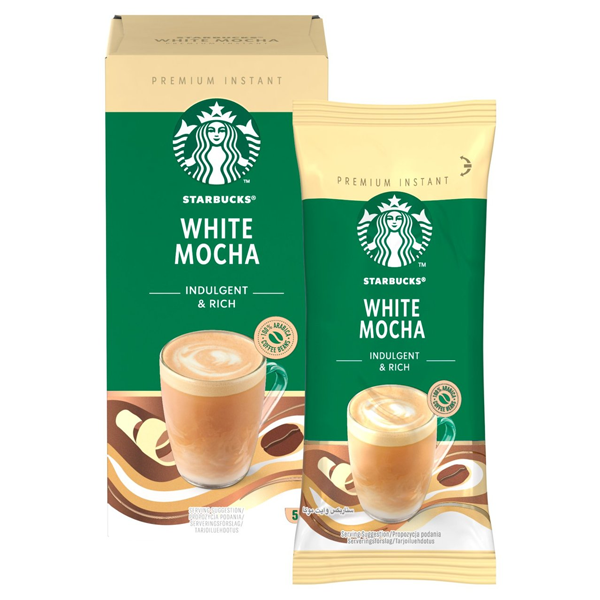 Starbucks White Mocha Instant Coffee Sachets 5x22g - ONE CLICK SUPPLIES