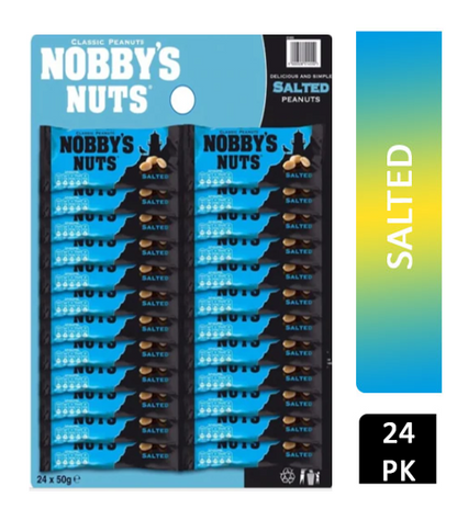 Nobby's Nuts Salted 24 x 50g - ONE CLICK SUPPLIES