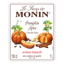 Monin Pumpkin Spice Coffee Syrup 1 Litre