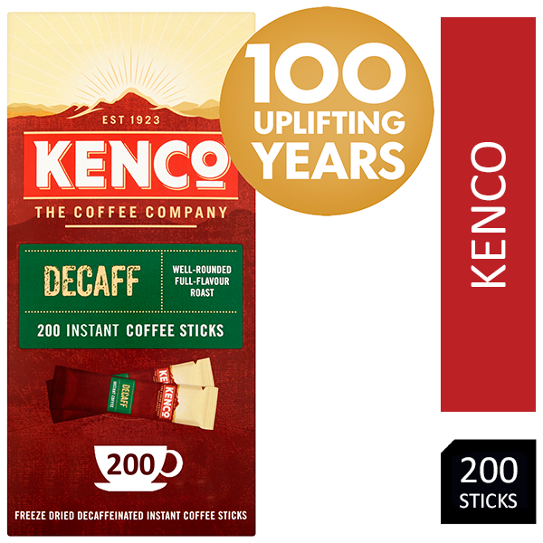 Kenco Decaffeinated Instant Coffee Box of 200 Sticks - ONE CLICK SUPPLIES