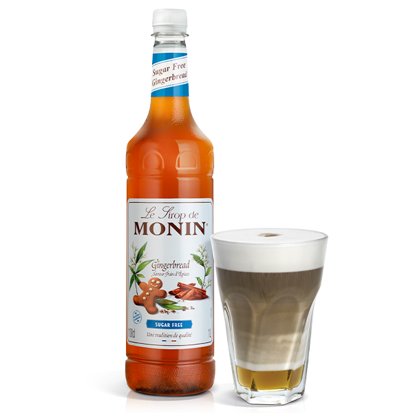 Monin Sugar Free Gingerbread Coffee Syrup 1litre (Plastic Bottle)