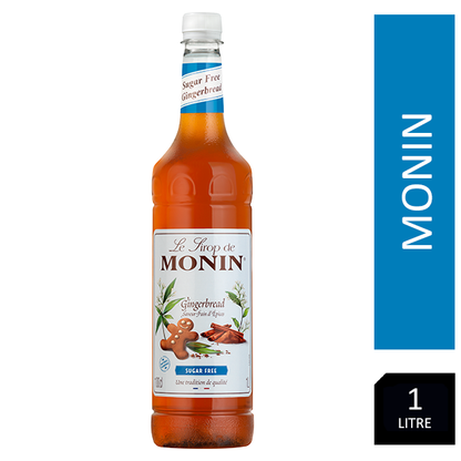 Monin Sugar Free Gingerbread Coffee Syrup 1litre (Plastic Bottle)