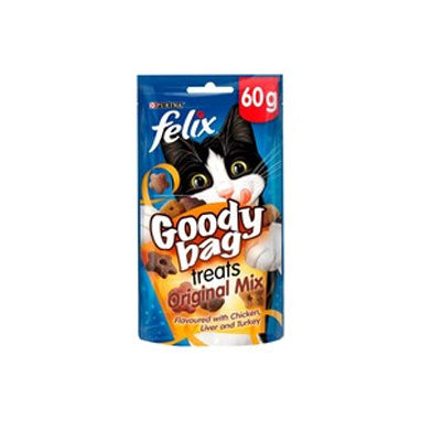 Felix Goody Bag Cat Treats Original Mix 60g - ONE CLICK SUPPLIES