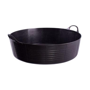 Red Gorilla {Tubtrug} Black Shallow Tub Large 35 Litre