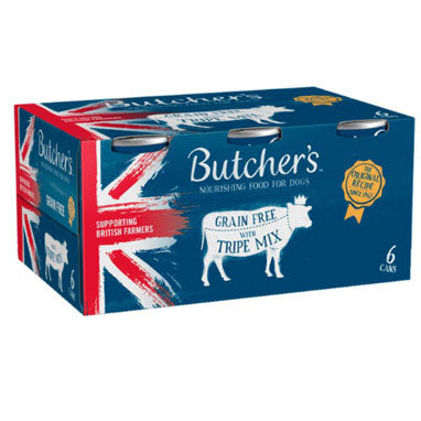 Butcher's Grain Free Tripe Dog Food Tins 6x400g - ONE CLICK SUPPLIES