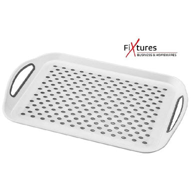 Fixtures Non Slip Tray 45cm White/Grey - ONE CLICK SUPPLIES